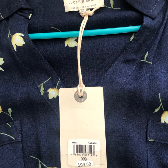 Lucky Brand Navy Shirtdress - Picture 2 of 4